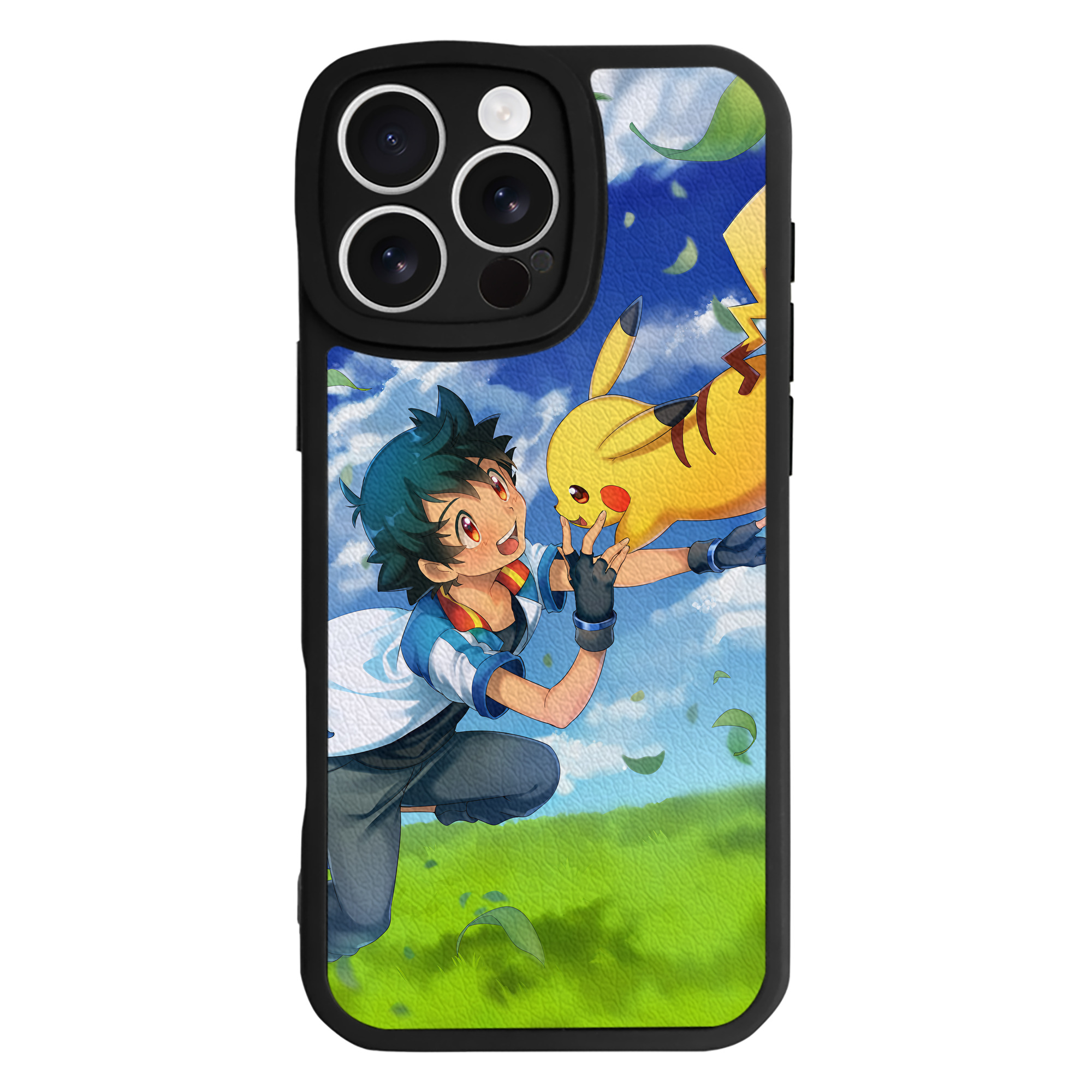 （画像用） ポケットモンスター Pokémon 【iPhone 16シリーズ対応】シリコンスマホケース（レザー調） 材質：シリコン